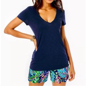 Lilly Pulitzer Navy Short Sleeve Tee